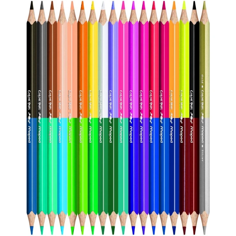 Набор цветных карандашей Maped Color'Peps Duo, двусторонние, 18 шт
