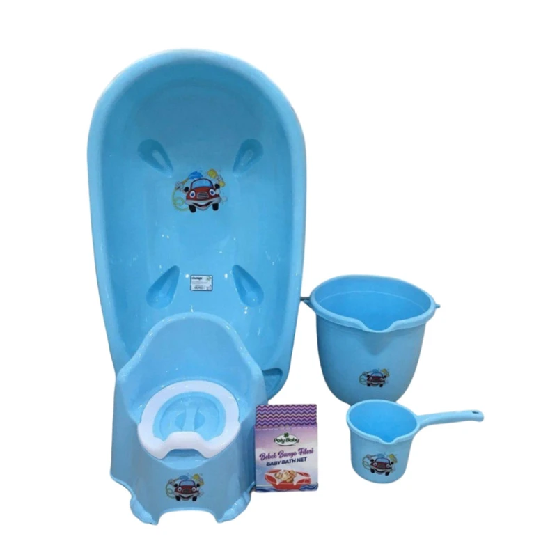 Набор для купания AZR400, пластик, синий, 4 предмета Набор для купания AZR400, пластик, синий, 4 предмета