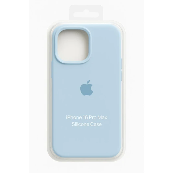 Çexol Apple iPhone 16 Pro Max üçün, silikon, sky blue