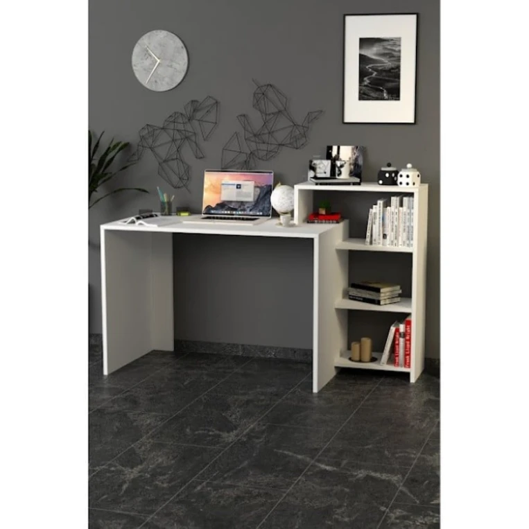 Компьютерный стол Art_Komp_Masası 38, белый, 90x100x40 см Компьютерный стол Art_Komp_Masası 38, белый, 90x100x40 см