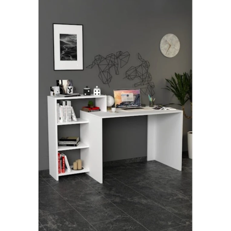 Компьютерный стол Art_Komp_Masası 38, белый, 90x100x40 см Компьютерный стол Art_Komp_Masası 38, белый, 90x100x40 см
