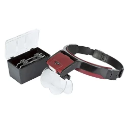 Лупа 2X, черный/красный Лупа 2X, черный/красный