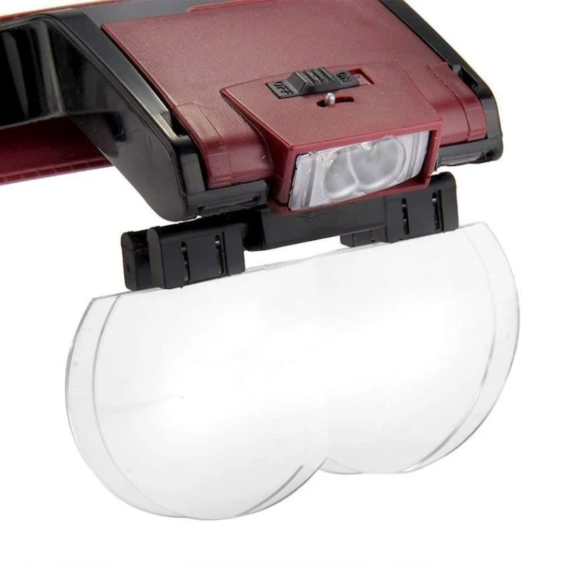 Лупа 2X, черный/красный Лупа 2X, черный/красный