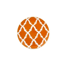 Тарелка Porland Morocco 04AP021451, фарфор, оранжевая, 17 см