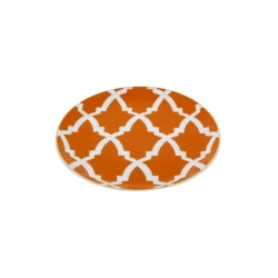 Тарелка Porland Morocco 04AP021451, фарфор, оранжевая, 17 см