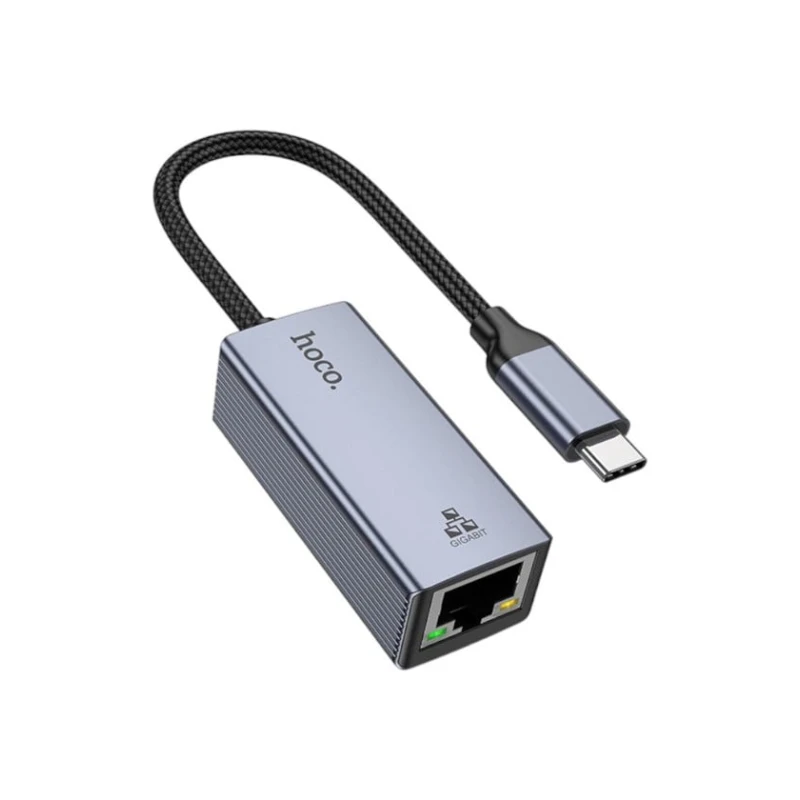 Адаптер Hoco UA37 USB Type-C to RJ-45