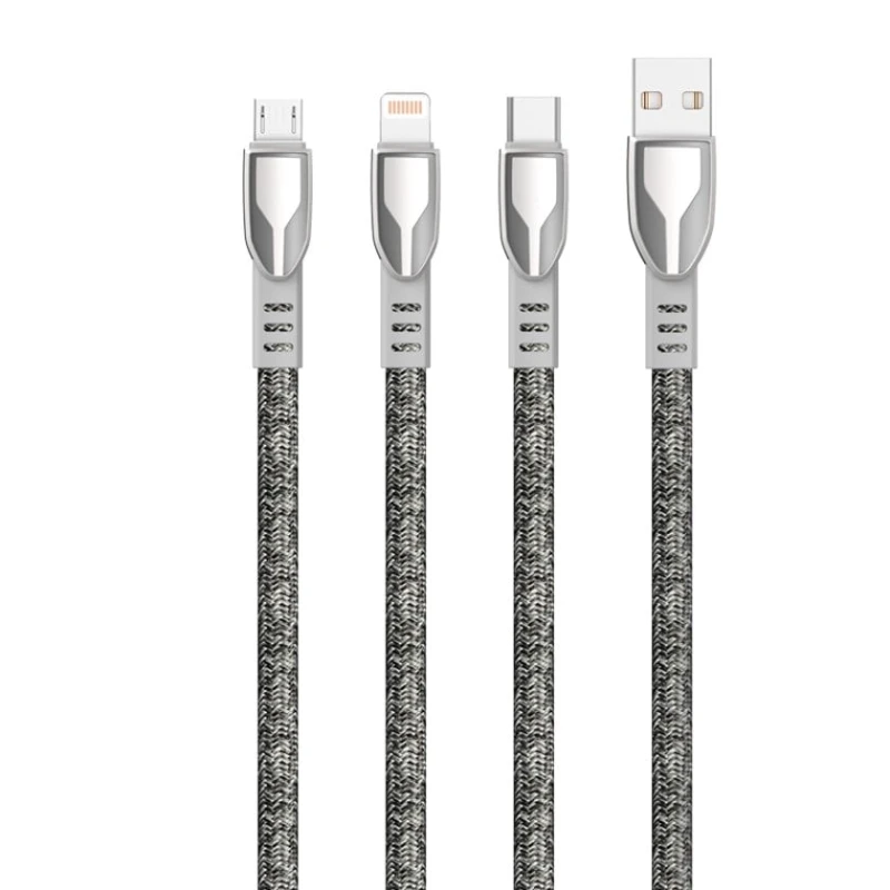 Кабель USB DUDAO L3PROL Lightning, 1 м, Серый