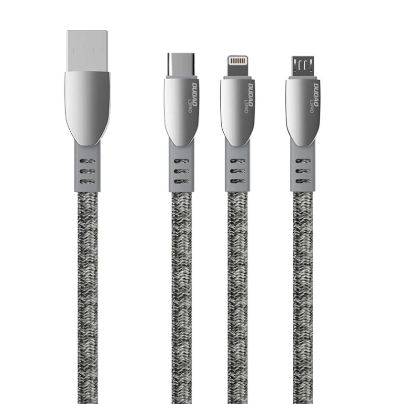 Кабель USB DUDAO L3PROL Lightning, 1 м, Серый