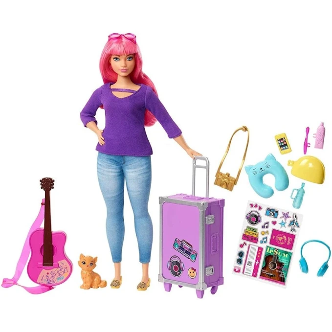 Кукла Mattel Barbie Daisy Travel Doll, пластик, от 3-х лет, 29 см