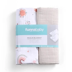 Набор покрывал Funna baby Sunny Beige, 90x90 см, 2 шт Набор покрывал Funna baby Sunny Beige, 90x90 см, 2 шт