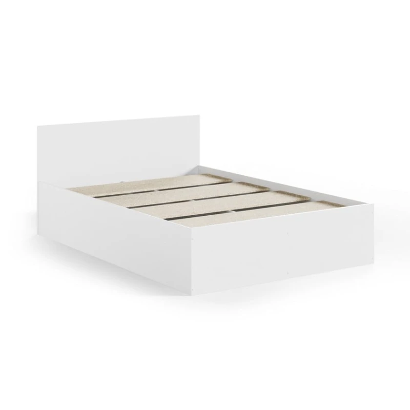 İki nəfərlik çarpayı Art_ikili_yataq 4, laminat, ağ, 120x160x200 sm