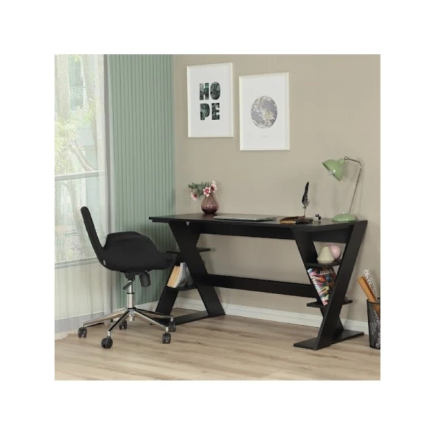 Компьютерный стол Art_Komp_Masası 25, черный, 140x60x75 см