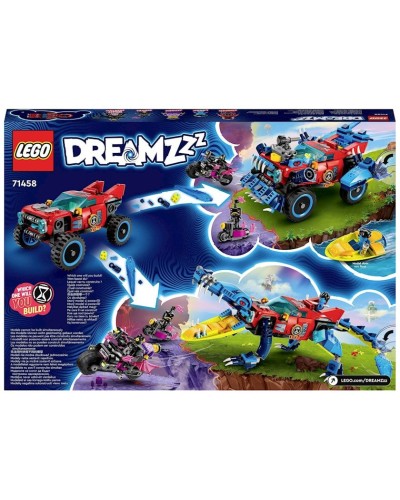 Konstruktor LEGO Crocodile Car 71458, 8+ yaş, 494 hissə