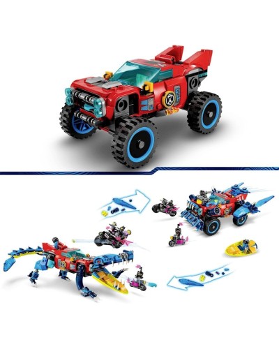 Konstruktor LEGO Crocodile Car 71458, 8+ yaş, 494 hissə