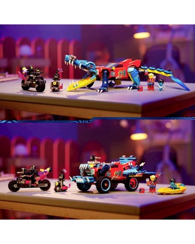Konstruktor LEGO Crocodile Car 71458, 8+ yaş, 494 hissə