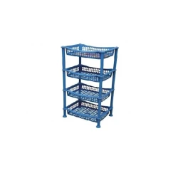 Стеллаж решетчатый Saglam, 4-х уровневый, 40x30x94 см, в ассортименте
