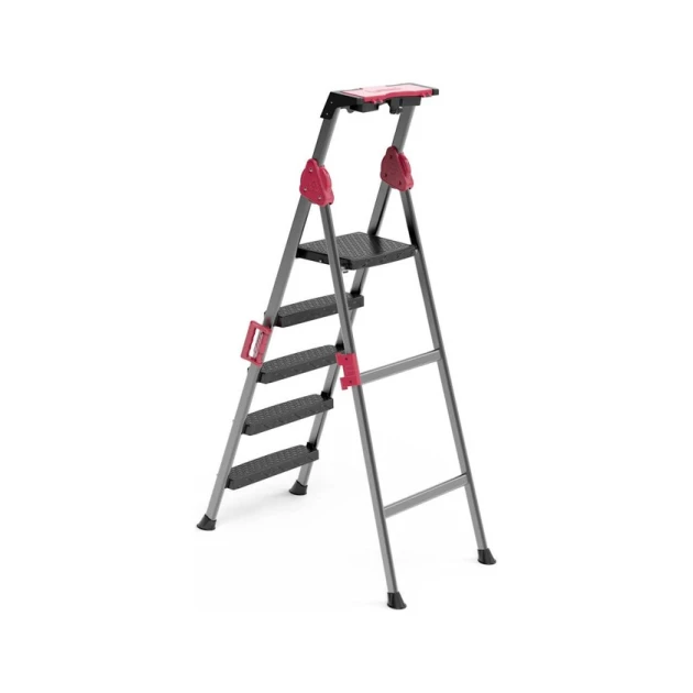 Стремянка Perilla Nerdivan_51204, пластик/металл, черная, 174x52 см