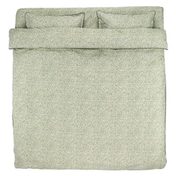 Комплект постельного белья JYSK Emily, пододеяльник 200x220, простыня 240x260, 2 наволочки 50x70, двуспальный, перкаль, зеленый
