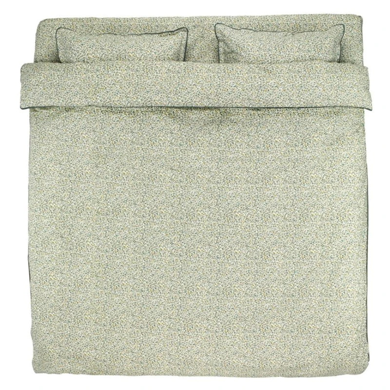 Комплект постельного белья JYSK Emily, пододеяльник 200x220, простыня 240x260, 2 наволочки 50x70, двуспальный, перкаль, зеленый Комплект постельного белья JYSK Emily, пододеяльник 200x220, простыня 240x260, 2 наволочки 50x70, двуспальный, перкаль, зеленый