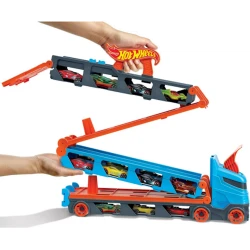 Oyun dəsti Hot Wheels Speedway Hauler Storage Carrier, 56x9.5 sm, plastik, rəngbərəng