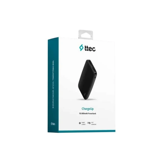 Внешний аккумулятор Ttec ChargeUp 10.000mAh Powerbank Display Box Black Внешний аккумулятор Ttec ChargeUp 10.000mAh Powerbank Display Box Black