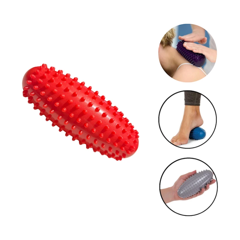 Tikanlı masaj topu Gymnic 1035, oval, qırmızı, 15 sm Tikanlı masaj topu Gymnic 1035, oval, qırmızı, 15 sm