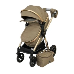Детская коляска H2X, коричневая