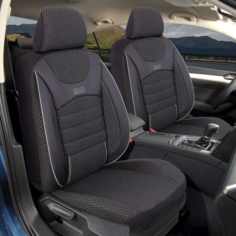 Oturacaq üçün çexol Deluxe Boss Bellı 1, qara/ağ