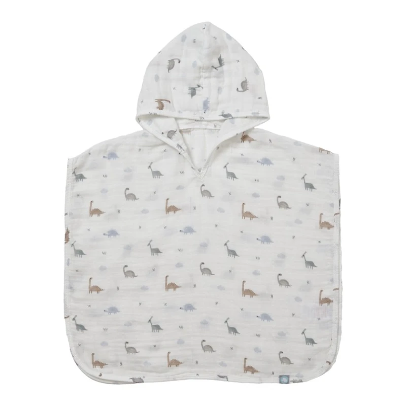 Детское банное полотенце с капюшоном Funnababy Dinosaurus, зеленый, 50х50 см Детское банное полотенце с капюшоном Funnababy Dinosaurus, зеленый, 50х50 см