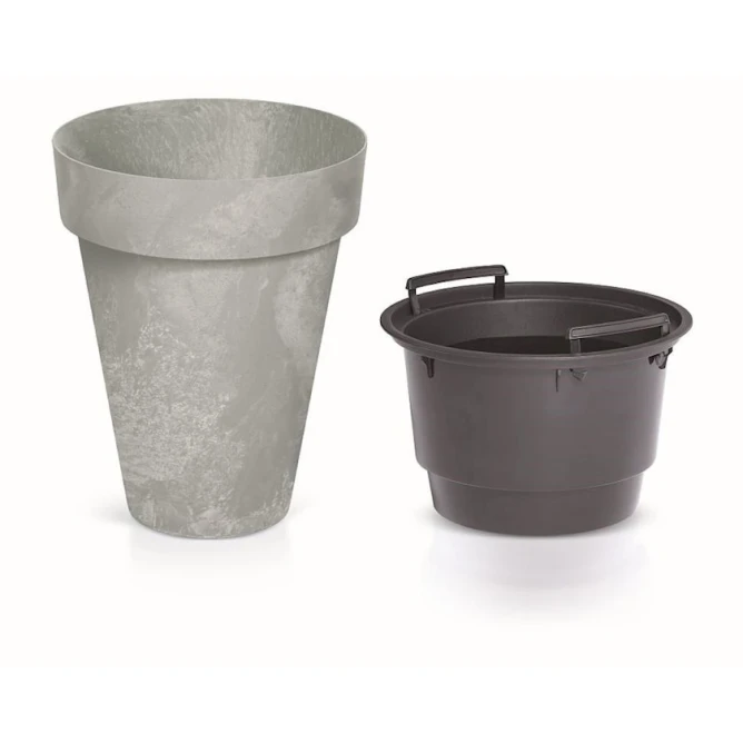 Горшок Prosperplast ME-460, 46.1x46.1x57.5, 55 л, пластик, серый