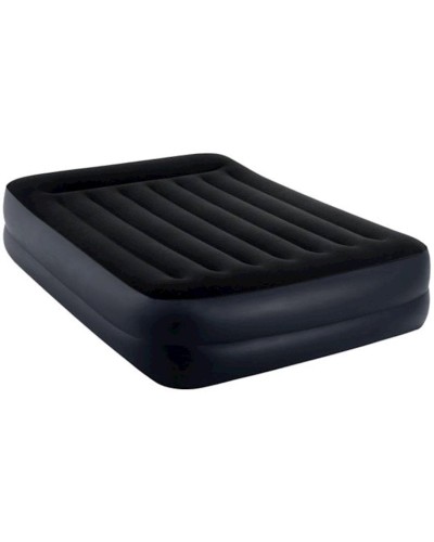Şişmə döşək Intex Dura-Beam Queen Pillow Rest göy, 152x203x42 sm