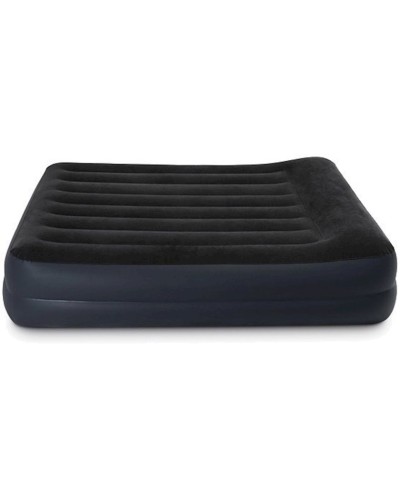 Şişmə döşək Intex Dura-Beam Queen Pillow Rest göy, 152x203x42 sm