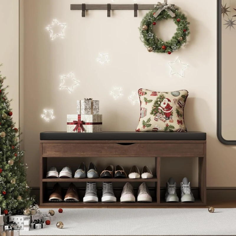 Тумба для обуви Art Mebel 50, ламинат, коричневый, 60х110х35 см