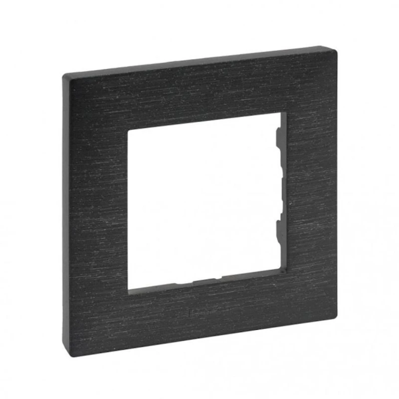 Рамка Legrand Raventi 768381, пластик/стекло, черный