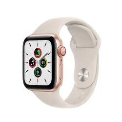 Умные часы Apple Watch SE Gen 1 GPS + Cellular 40mm Gold Aluminum Case with Starlight Sport Band (MKQN3LL/A)