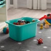 Контейнер для хранения вещей IKEA Trofast, 42x30x23 см, бирюзовый Контейнер для хранения вещей IKEA Trofast, 42x30x23 см, бирюзовый