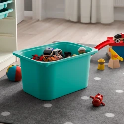 Контейнер для хранения вещей IKEA Trofast, 42x30x23 см, бирюзовый