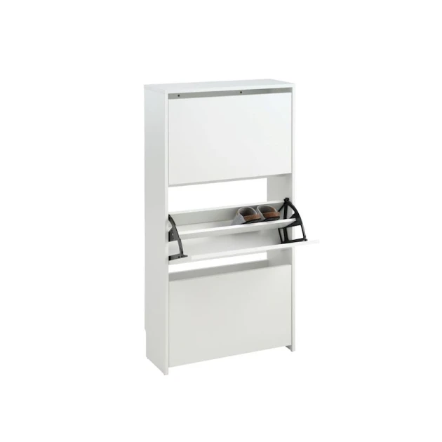 Тумба для обуви JYSK BAKHUSE, 65x124x25 см, меламин, белый Тумба для обуви JYSK BAKHUSE, 65x124x25 см, меламин, белый