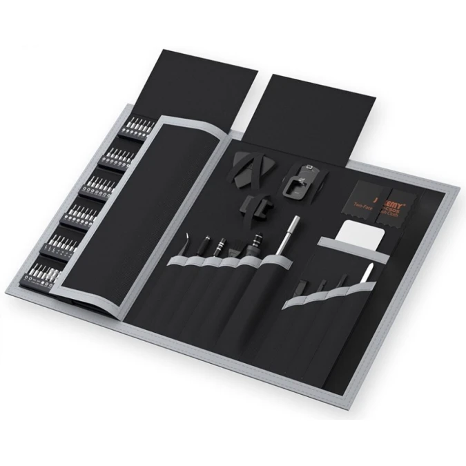 Набор бит с отверткой Jakemy JM-YF-P13 220 в 1-ом, черный