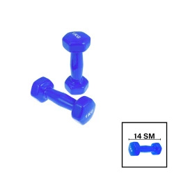 Гантели Gymnic, голубой, 1х1 кг