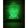 3D-gecə lampası TGY-01, 20x14 sm, yaşıl