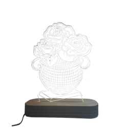 3D-gecə lampası TGY-01, 20x14 sm, yaşıl