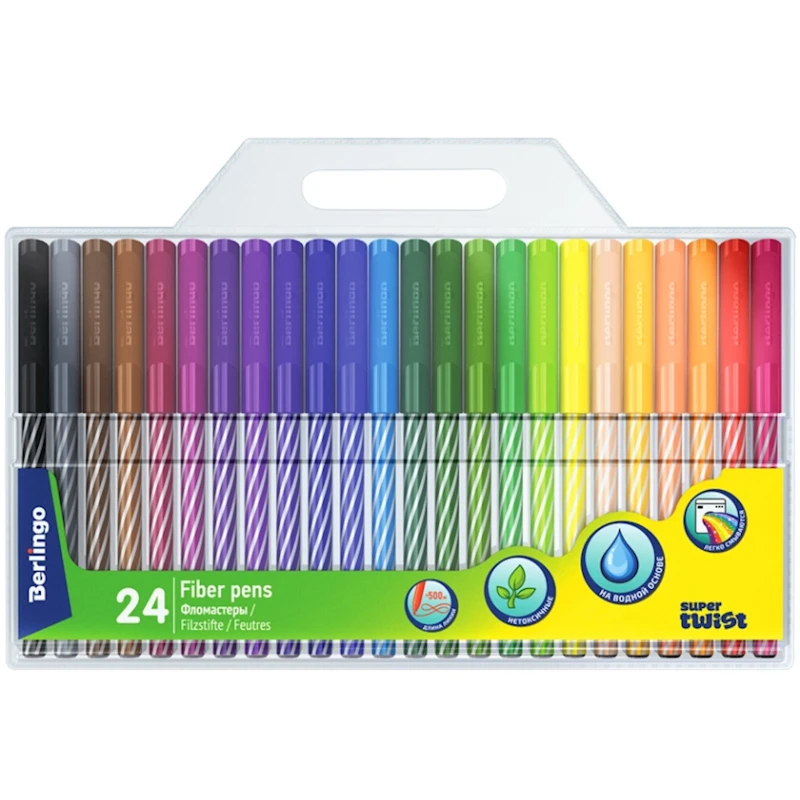 Набор фломастеров Berlingo SuperTwist WP_03024, 24 цветов Набор фломастеров Berlingo SuperTwist WP_03024, 24 цветов