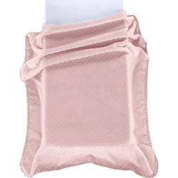 Покрывало детское для девочек Morven Bubbles J61/14 110x140 см, бархатное, акрил, розовый