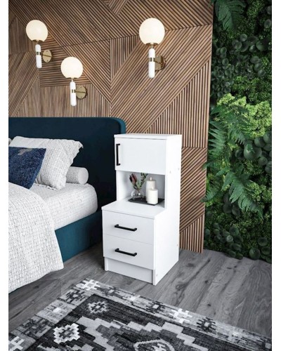 Tumba 35x36.3x83 sm, LDSP, Ağ