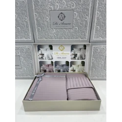 Комплект постельного белья MiraNova FS-577, пододеяльник 160х220 см, простыня 170х240 см, наволочки 50х70 см, хлопок, фиолетовый