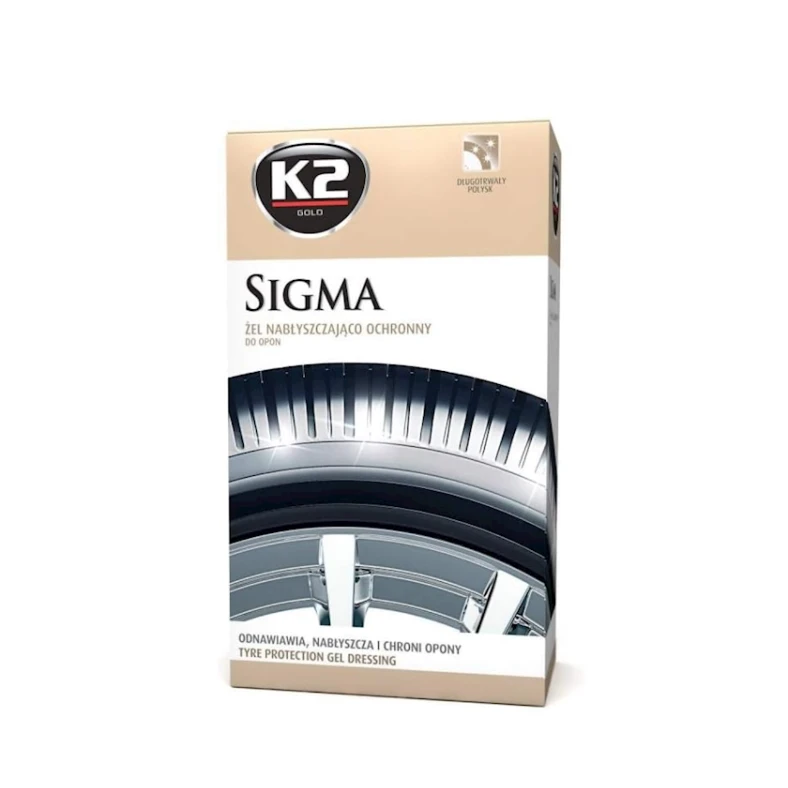 Полироль для шин K2 Sigma Gold Premium Tyre Care Gel 500 мл Полироль для шин K2 Sigma Gold Premium Tyre Care Gel 500 мл