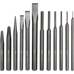 Набор зубил, кернеров и выколоток Yato YT-4714, 12 шт