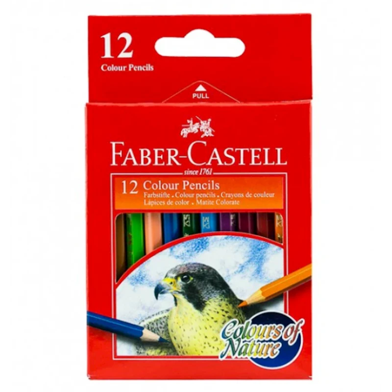 Набор цветных карандашей Faber-Castell Short 114414G, 12 цветов