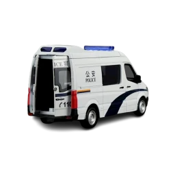 Полицейский автомобиль ML125, белый, 15x5x7 см